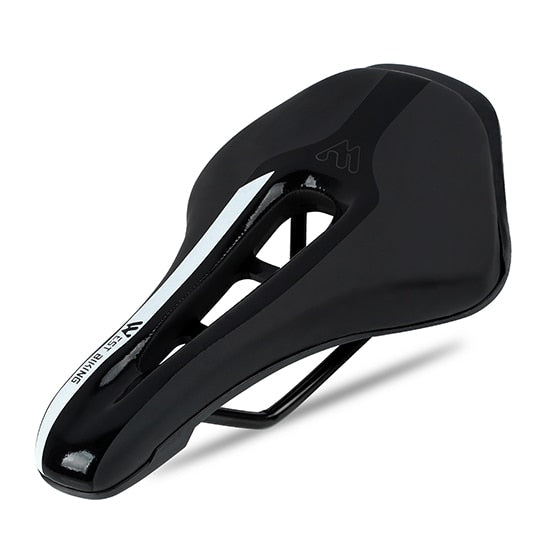 Shock Absorbing Hollow Bicycle Saddle