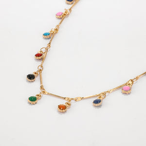 Charming Colorful Stone Chain