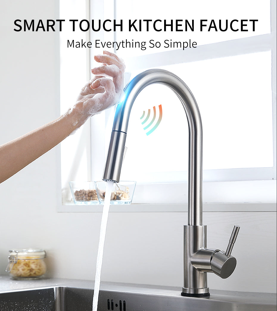 smart touch kitchen faucets crane