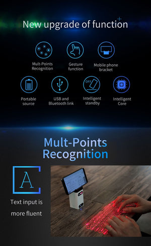  Bluetooth Virtual Laser Wireless Keyboard