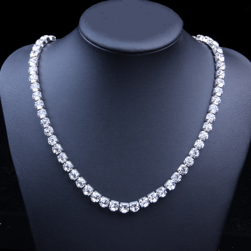 Tennis Necklaces Cubic Zirconia Womens