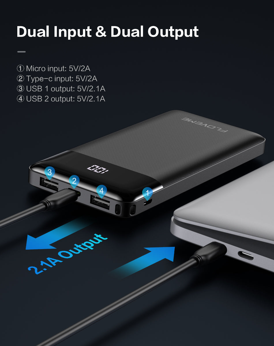  Power Bank 10000mAh LED Display