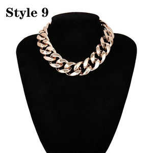 Punk Miami Cuban Choker Necklace