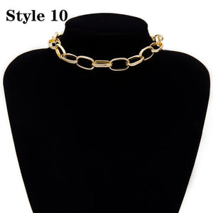 Punk Miami Cuban Choker Necklace