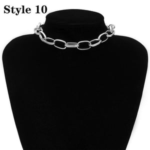 Punk Miami Cuban Choker Necklace