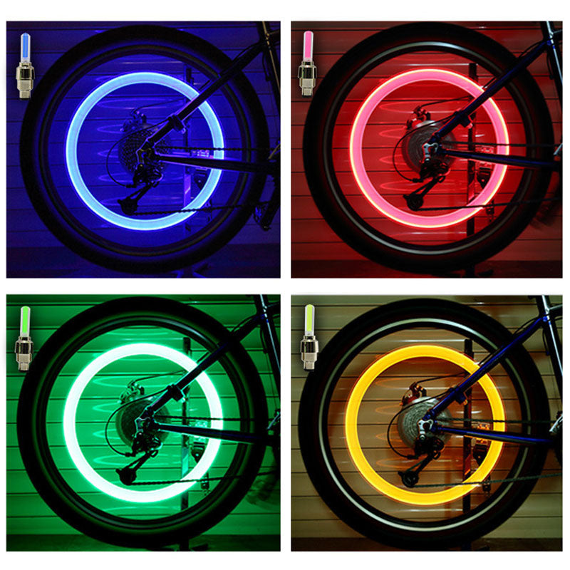 Bicycle Lights/Motion Sensors/Bike Valve Lights LED Wheel Spoke Lamp/Tyre Tire Valve Cap/MTB Bike Light Bike Bicycle Accessories