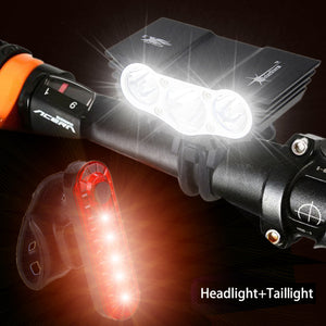 waterproof bike light 3xt6 led front bicycle headlightsafety night cyc