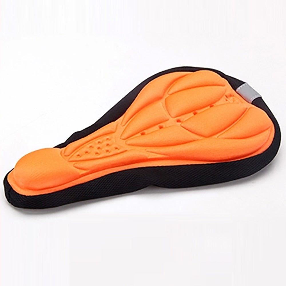 Bicycle Saddle 3D Soft Seat Cover Gel Silicone Cushion Cycling