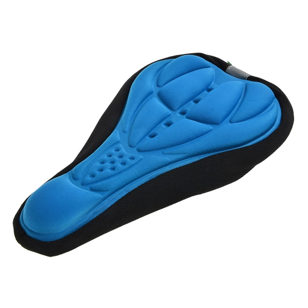 Bicycle Saddle 3D Soft Seat Cover Gel Silicone Cushion Cycling