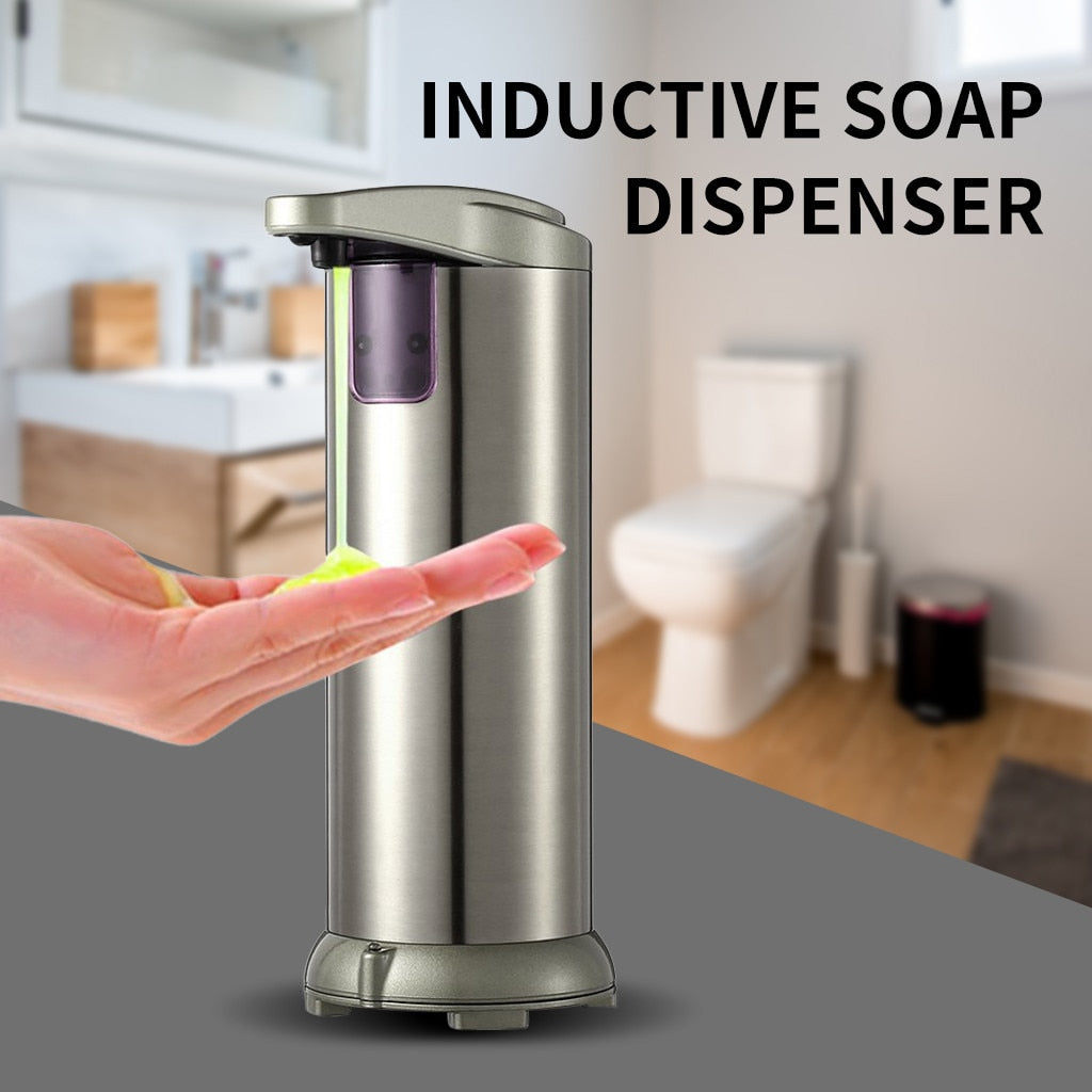 250ml household touchless automatic soap dispenser liquid hands-free auto hand soap dispenser