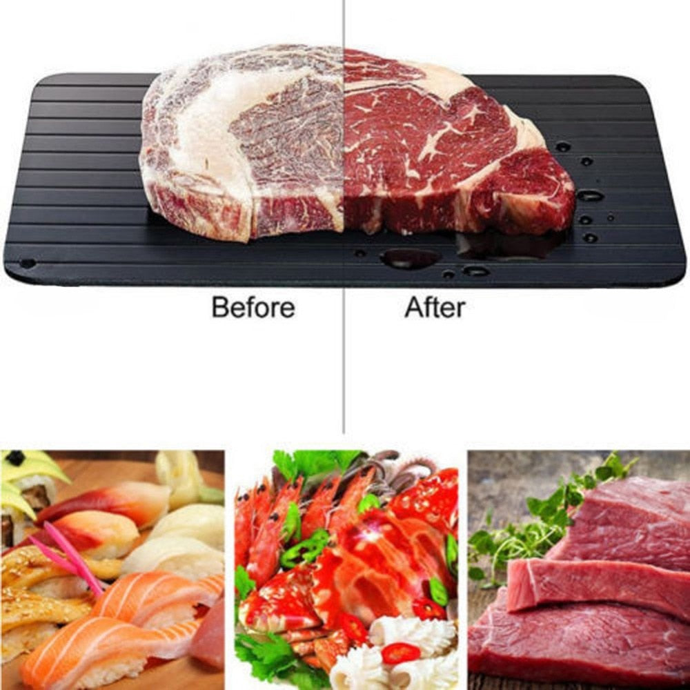 fast defrosting tray thaw frozen food meat fruit quick defrosting plat